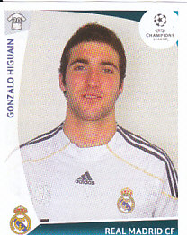 Gonzalo Higuain Real Madrid samolepka UEFA Champions League 2009/10 #171